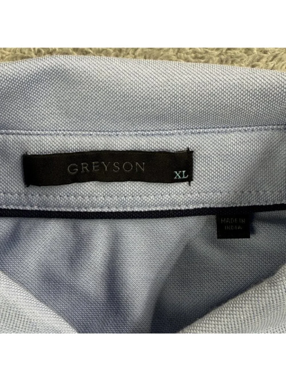 Greyson Polo Shirt Mens XL Blue Wine Delivery Bike Graphic Golf Logo Embroidered